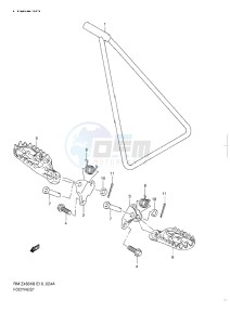 RM-Z 450 drawing FOOTREST L1