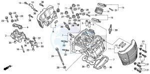 VT750DC SHADOW SPIRIT drawing FRONT CYLINDER HEAD