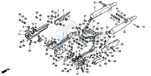 GL1500A GOLDWING ASPENCADE drawing EXHAUST MUFFLER (GL1500SEP/SER/SES/SET)