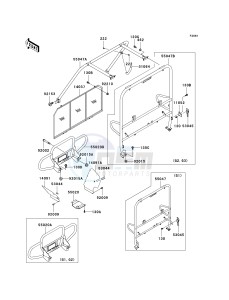 KAF620 G MULE 3000 (G1-G5) MULE 3000 drawing GUARDS_CAB FRAME-- KAF620-G1 - G3- -