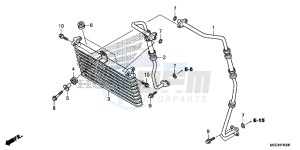 CB1100CAH UK - (E) drawing OIL COOLER