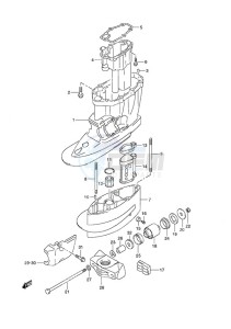 DF 70A drawing Drive Shaft Housing