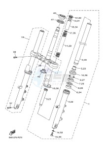 XJ6N 600 XJ6-N (NAKED) (B617 B618) drawing FRONT FORK