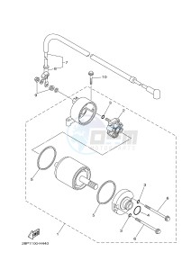 YFM700FWAD YFM700PLE GRIZZLY 700 EPS (2BGG 2BGH) drawing STARTING MOTOR