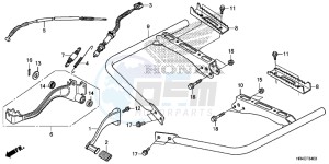 TRX500FE2H Europe Direct - (ED) drawing PEDAL/STEP