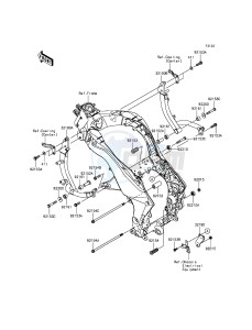 VERSYS 1000 KLZ1000BFF FR GB XX (EU ME A(FRICA) drawing Engine Mount