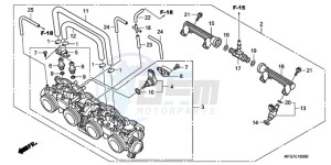 CB600F39 France - (F / CMF ST 25K) drawing THROTTLE BODY