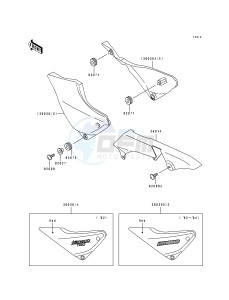 ZR 1100 A [ZR1100 ZEPHYR] (A1-A4) drawing SIDE COVERS_CHAIN COVER