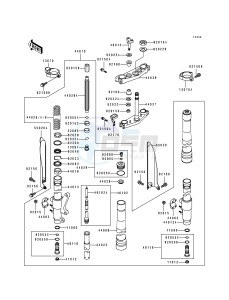 KX 500 E [KX500] (E9) [KX500] drawing FRONT FORK