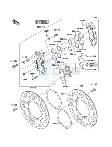 VN1700_VOYAGER_CUSTOM_ABS VN1700KEF GB XX (EU ME A(FRICA) drawing Front Brake