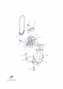 XSR700 MTM690D-U (BCP1) drawing OIL PUMP