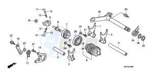 TRX450ERC drawing GEARSHIFT DRUM