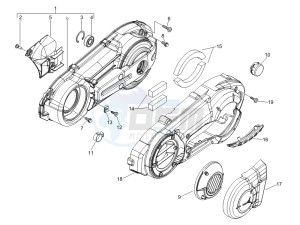 MP3 500 Sport (USA) USA drawing Crankcase cover - Crankcase cooling