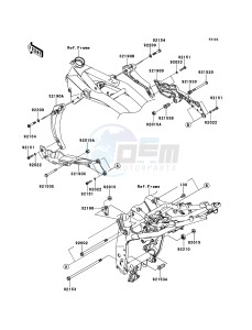 Z750 ABS ZR750MBF FR GB XX (EU ME A(FRICA) drawing Engine Mount