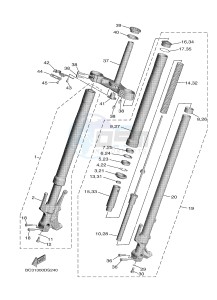 XP530E-A T-MAX (BV11) drawing FRONT FORK