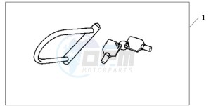 SH150D9 Europe Direct - (ED / KMH) drawing U-LOCK (TYPE M)