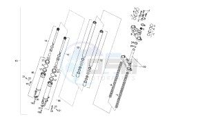 SENDA SM X-RACE - 50 CC VTHSR2A1A drawing FRONT FORK PAIOLI