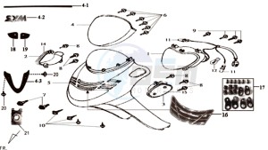 JOYRIDE 125 drawing HEAD LIGHT / HEAD LIGHT COWLING