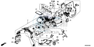 TRX500FM5F TRX500FM Europe Direct - (ED) drawing WIRE HARNESS