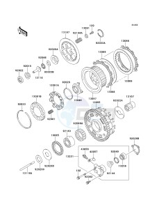 ZX 1100 D [NINJA ZX-11] (D7-D9) [NINJA ZX-11] drawing CLUTCH