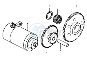 HUSKY - 125 cc drawing STARTING MOTOR