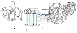 Granturismo 200 L U.S.A. drawing Cylinder - piston - wrist pin unit