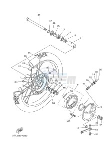 DT175 (3TSV) drawing FRONT WHEEL