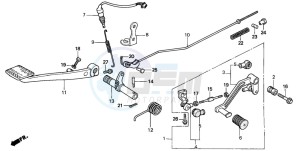 CBX750P2 drawing PEDAL