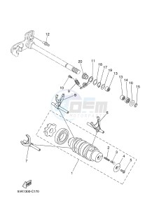 XT660R (5VKL 5VKL 5VKL 5VKL) drawing SHIFT CAM & FORK