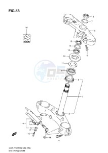 GSX-R1000 drawing STEERING STEM