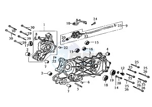 MASK - 50 cc drawing CRANKCASE