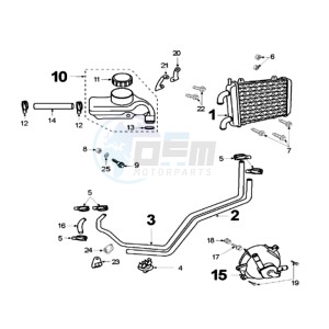 FIGHT LRIX drawing COOLING CIRCUIT WITHOUT PLUG