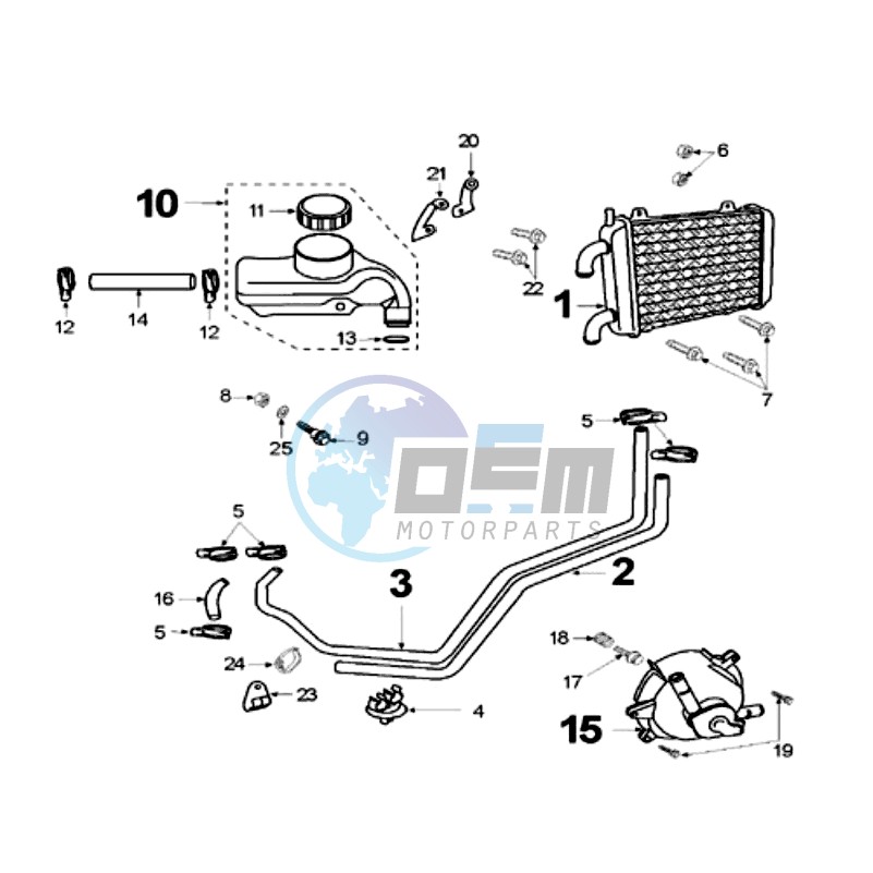 COOLING CIRCUIT WITHOUT PLUG