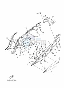 TRACER 900 MTT850 (B5C9) drawing SIDE COVER