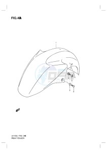 UH125 BURGMAN EU drawing FRONT FENDER (MODEL EXECUTIVE P19 AND RACING P19)