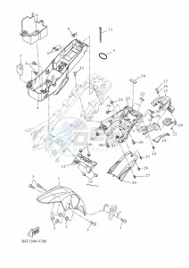 TRACER 7 35KW MTT690-U (B5T2) drawing FENDER