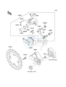 VERSYS KLE650CEF XX (EU ME A(FRICA) drawing Rear Brake