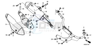 MSX125E MSX125 UK - (E) drawing EXHAUST MUFFLER