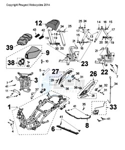 SAT 2 400 MX drawing FRAME AND SADDLE