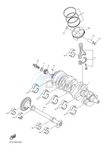 YZF-R1 998 R1 (2CR1 2CR2) drawing CRANKSHAFT & PISTON