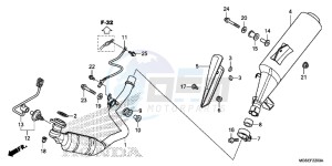 NC700SC drawing EXHAUST MUFFLER