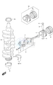 DF 90A drawing Crankshaft