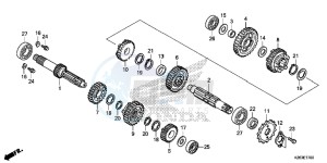 MSX125E MSX125 UK - (E) drawing TRANSMISSION