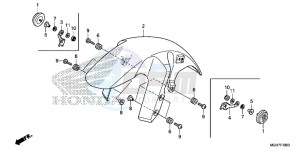 VFR1200XLF CrossTourer - VFR1200X 2ED - (2ED) drawing FRONT FENDER