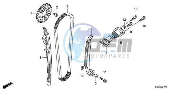 CAM CHAIN/TENSIONER