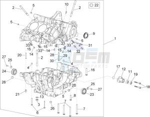 RSV4 1100 RACING FACTORY E4 ABS (APAC) drawing Crankcases I