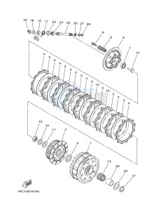 MT09A MT09 ABS 900 (2DRH) drawing CLUTCH