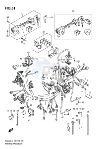 AN650 (E3-E28) Burgman drawing WIRING HARNESS (AN650L1 E3)