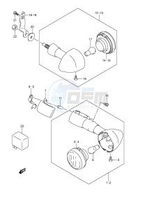 VZ800 (E3-E28) MARAUDER drawing TURN SIGNAL LAMP