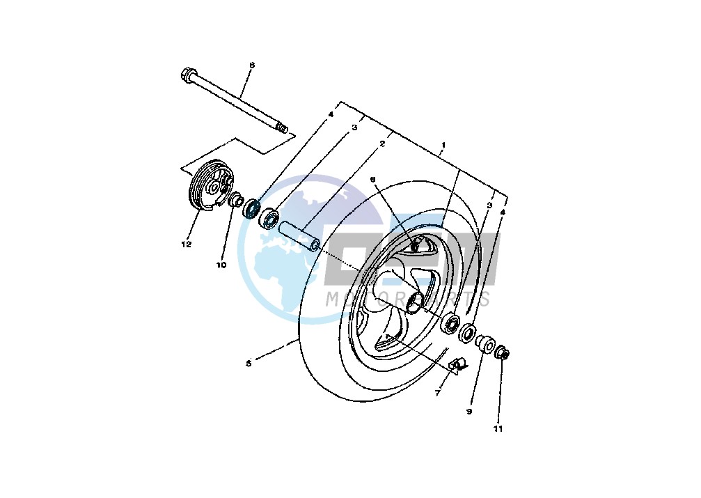 FRONT WHEEL WITH ABS